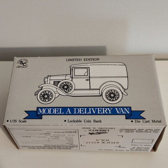 Liberty Classics Ford Model A Delivery Van locking coin bank, like new condition - Picture 9 of 11